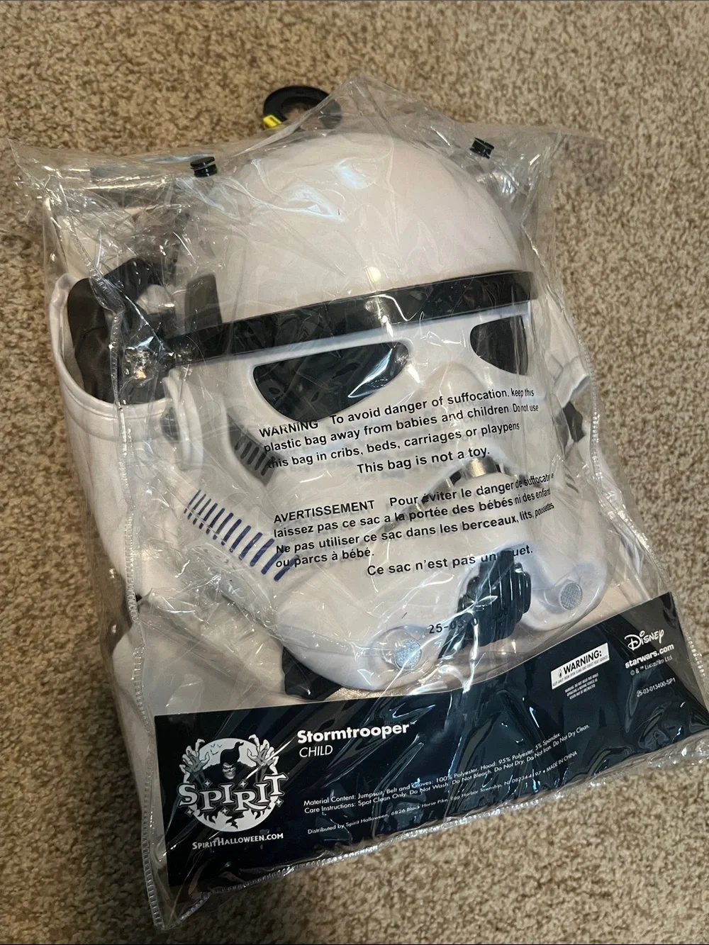 🌑 STORMTROOPER Star Wars Child Costume Size M (8-10)
